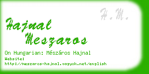 hajnal meszaros business card