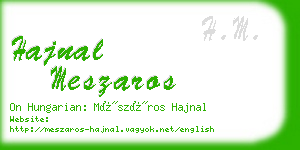 hajnal meszaros business card